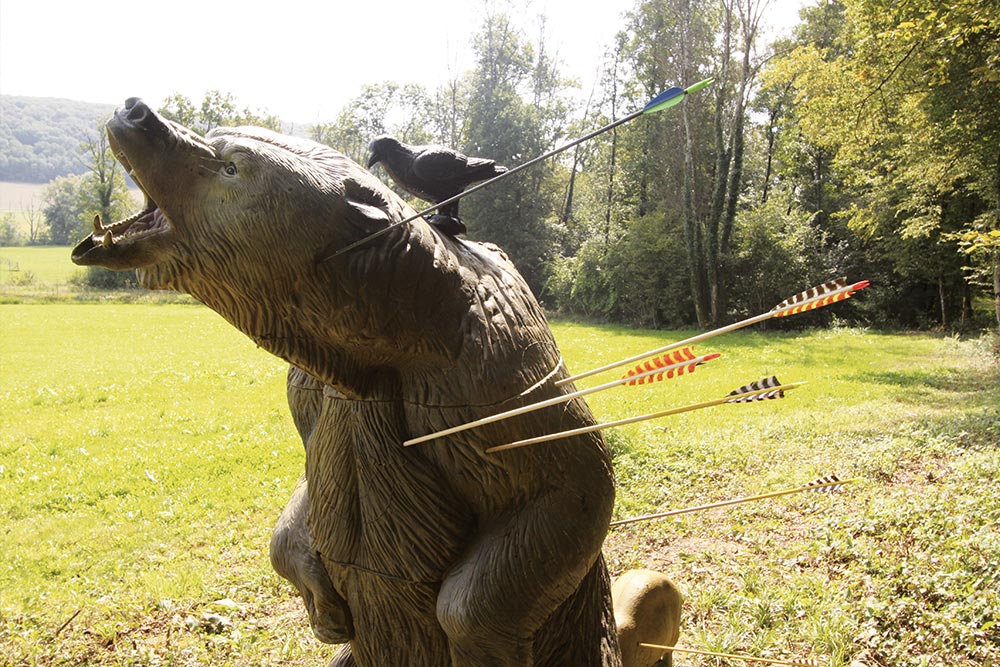 Tir à l'arc à Roche-sur-Linotte - Cible ours