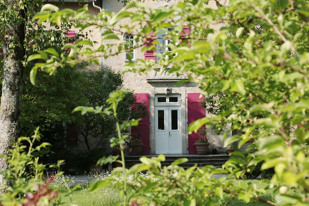 Le Château de la Linotte en Bourgogne Franche-Comté - perron