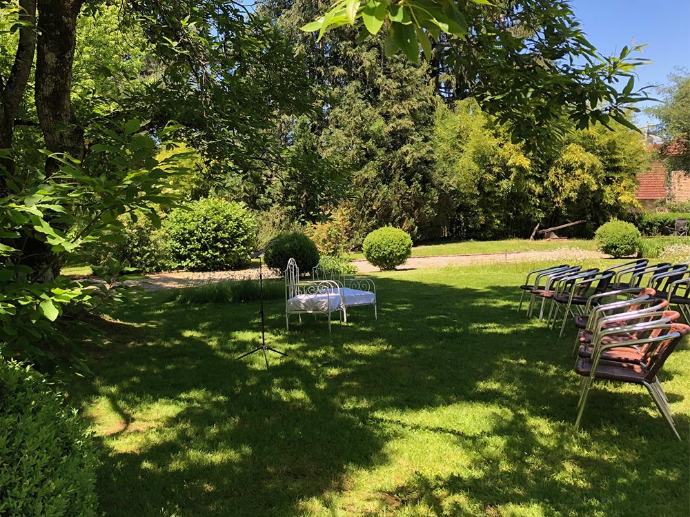 Lieu de réception en Bourgogne-Franche-Comté - Cérémonie extérieure