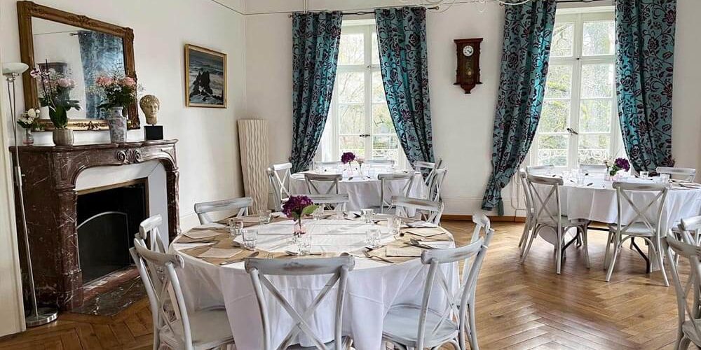 Salle de réception au Château de la Linotte en Franche-Comté